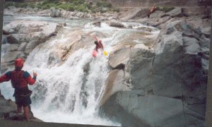 Yves dans le Salto de Piode